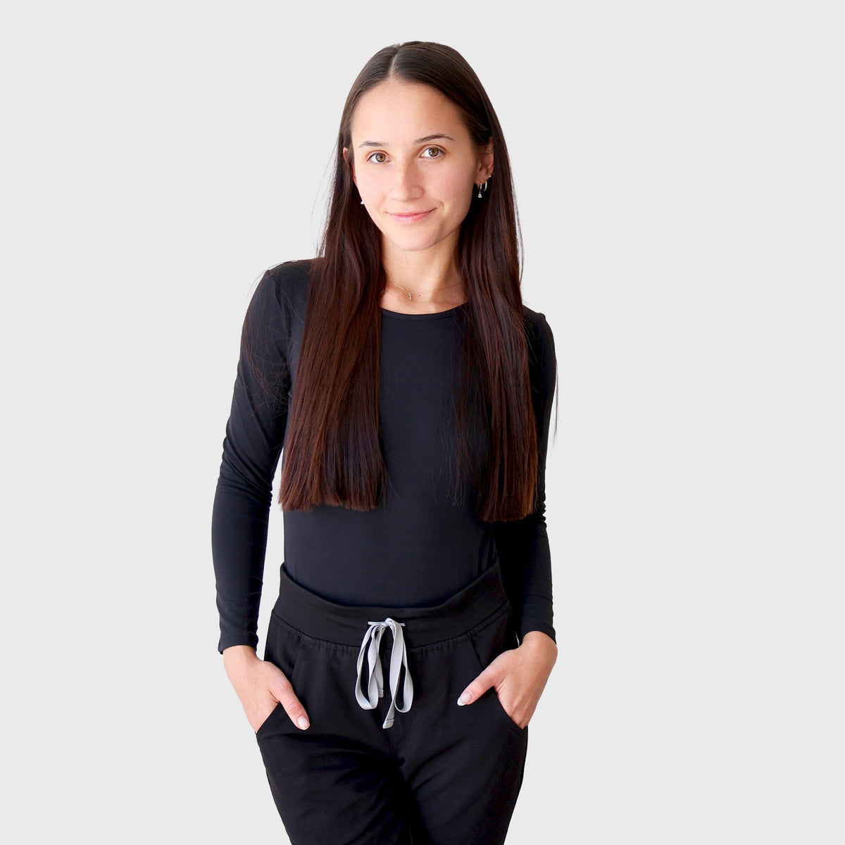 Ala Underscrubs CloudSoft Long Sleeve in Black — view 1