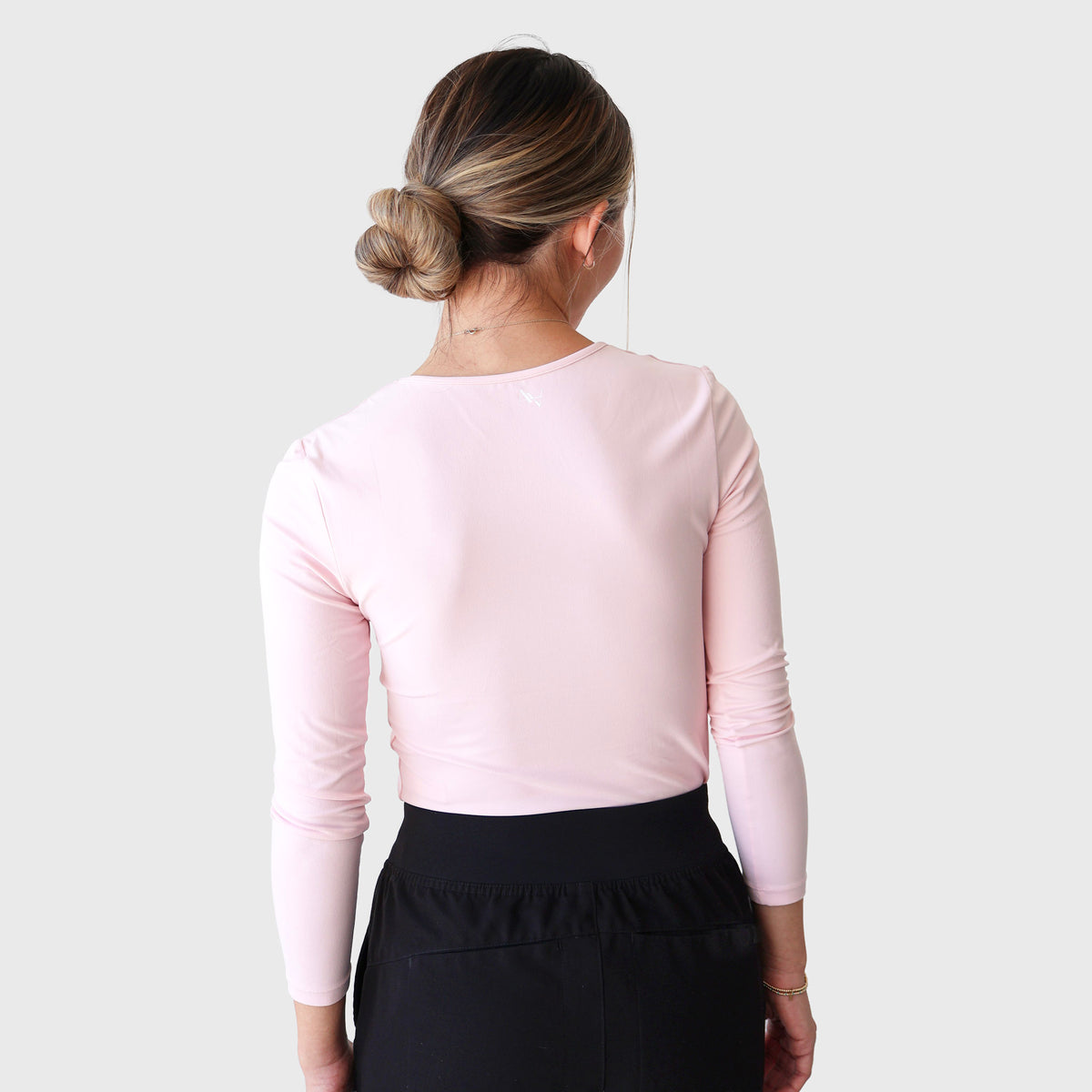 Ala Underscrubs CloudSoft Long Sleeve in Pastel Pink — view 3