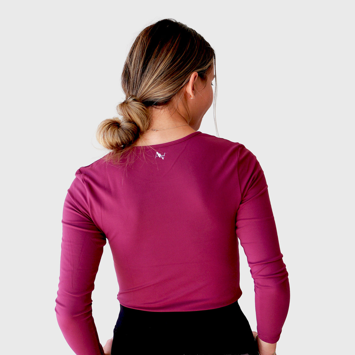 Ala Underscrubs CloudSoft Long Sleeve in Plum — view 2