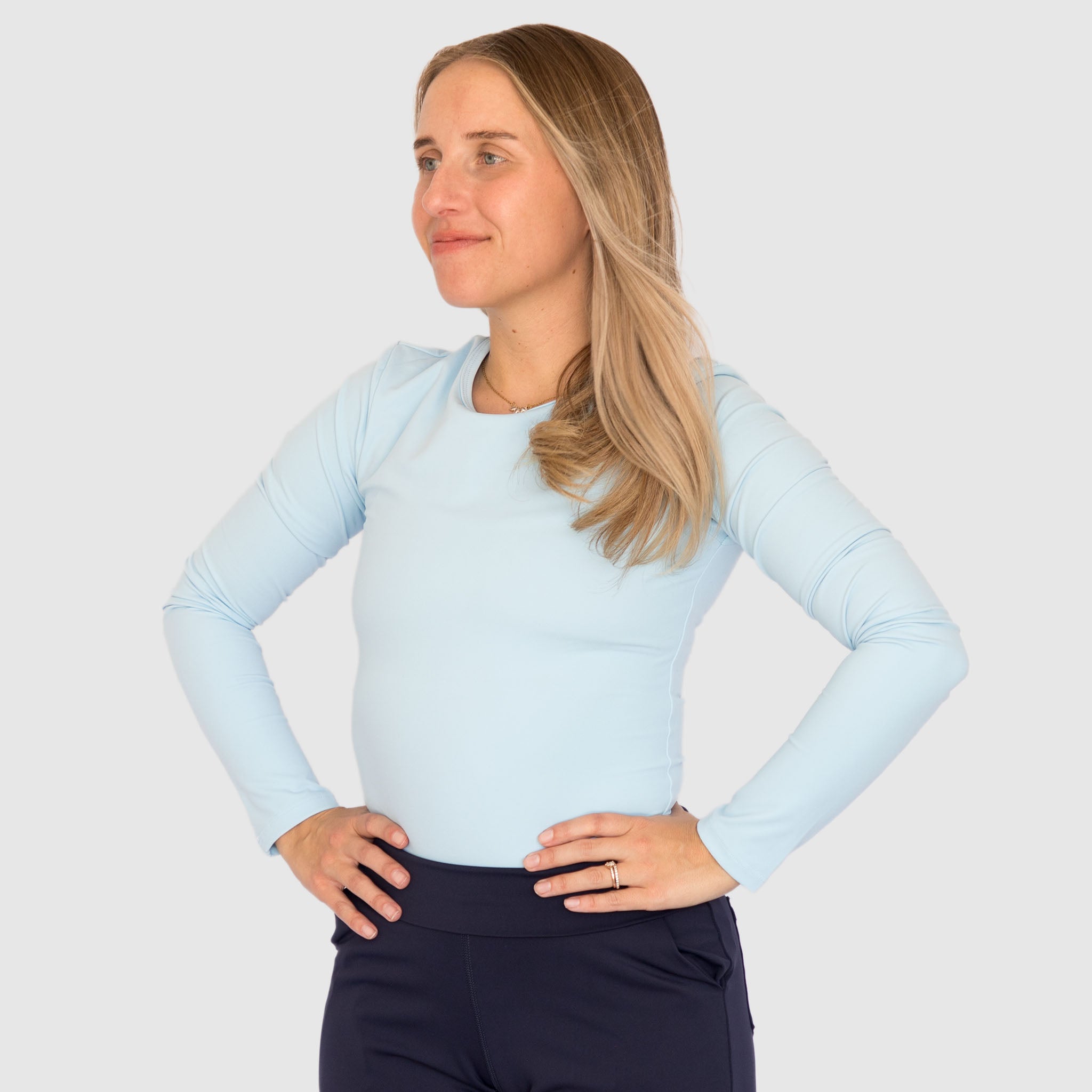CoreSupport Underscrub — Baby Blue front view