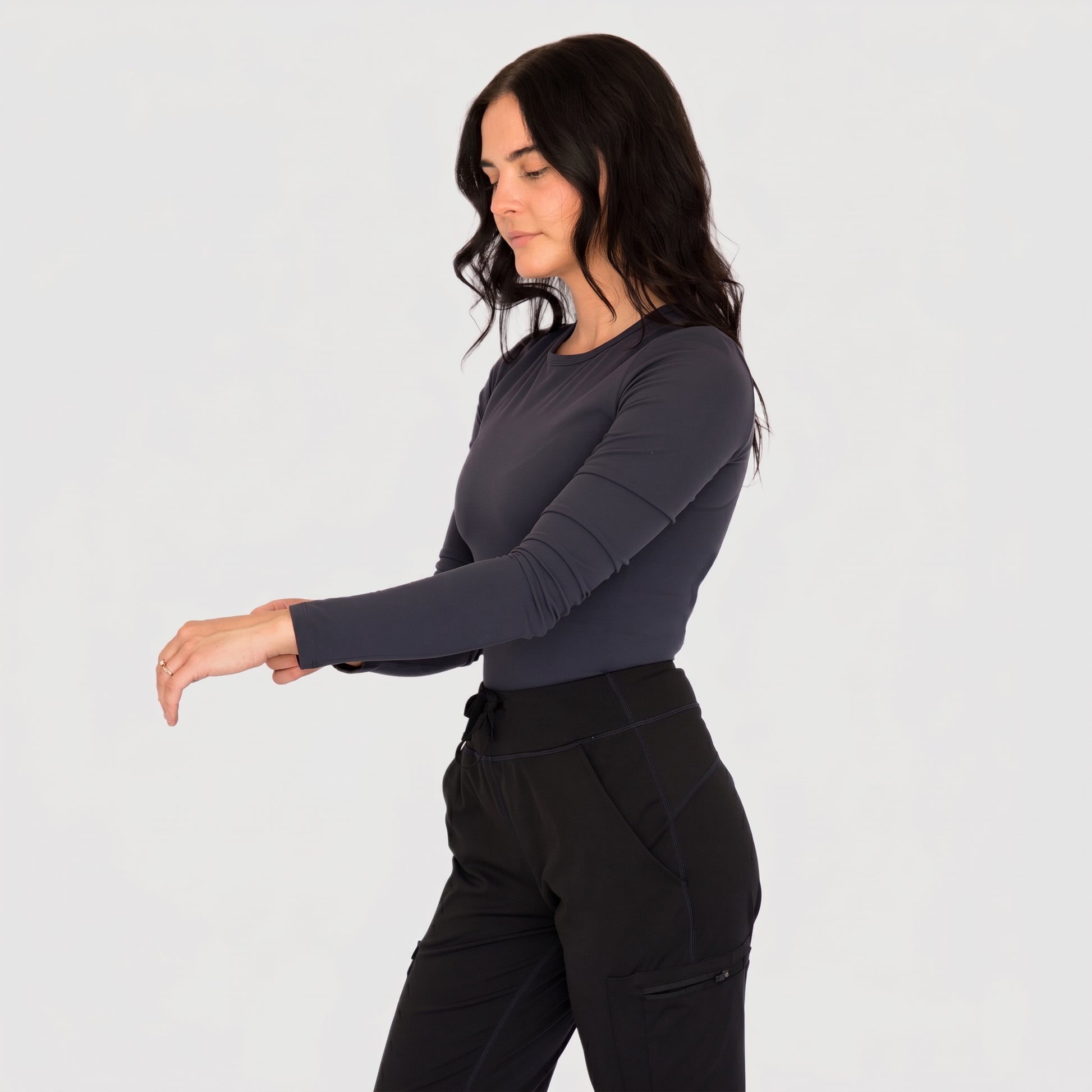 CoreSupport Underscrub — Navy Blue front view