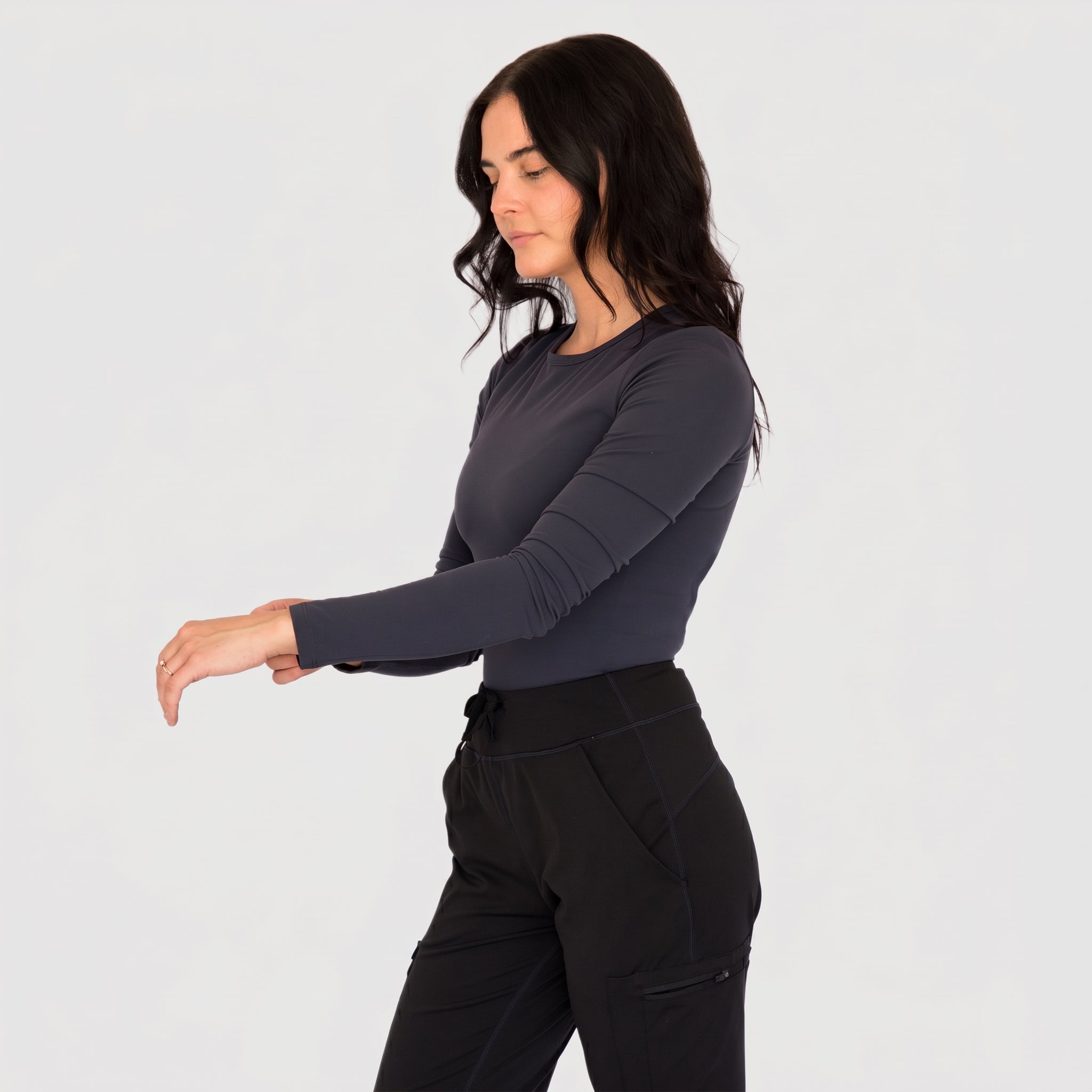 CoreSupport Underscrub — Navy Blue front view