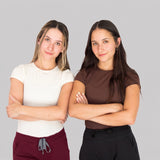 Alyssa, RN, and Alanah, co-founders of ALA Underscrubs