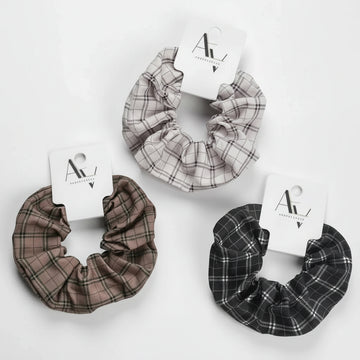 Plaid Scrunchie (3 - Pack) - ala - underscrubs - build - hxmpc